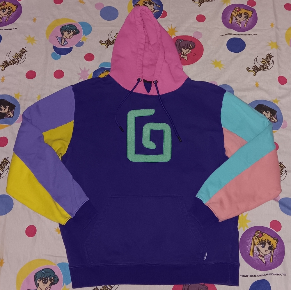 Karl Jacobs Enchatment Colorful Varsity Hoodie Hooded Sweatshirt
